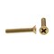 Prime-Line Machine Screw, Flat Head, Phillip Drive No. 8-32 X 1in Solid Brass 100PK 9000838 - alternate 2